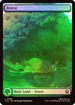 Forest #296 Foil Full Art Avatar: The Last Airbender NM MTG - Image 1