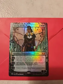 Vivien On the Hunt Borderless Foil Streets of New Capenna Near Mint Condition - Image 1