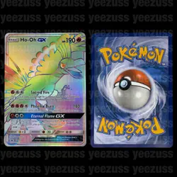 Pokemon Ho-Oh GX SM80 SM Black Star Promos (Jumbo/Oversized Size) - Image 1