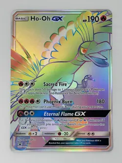 Pokemon Ho-Oh GX SM80 SM Black Star Promos (Jumbo/Oversized Size) - Image 2