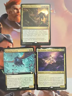 mtg edge of eternities mutinous massacre 222 foil, syr vondam sunstar exemplar - Image 1