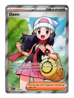 Dawn 118/094 Full Art Ultra Rare Phantasmal Flames Pokemon Card English NM - Image 1