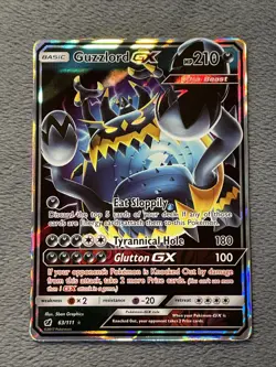 Guzzlord GX 63/111 Crimson Invasion Pokemon Card Full Art Rare Holo NM - Image 2