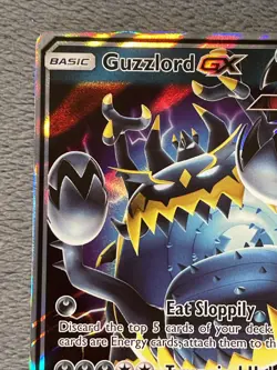 Guzzlord GX 63/111 Crimson Invasion Pokemon Card Full Art Rare Holo NM - Image 3