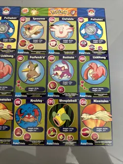 POKEMON 1ST MOVIE CARDS 1999 BURGER KING #9 MASTER TRAINER SET UNCUT SHEET 9CARD - Image 3