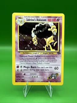 Pokemon Alakazam Sabrina's 16/132 Holo Rare Gym Challenge TCG Card NM WOTC 2000 - Image 1