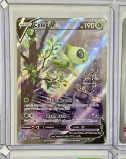 28 Pokemon Cards, Fusion Strike Celebi V 245, Reshiram/Charizard GX 20 & Promo’s - Image 2