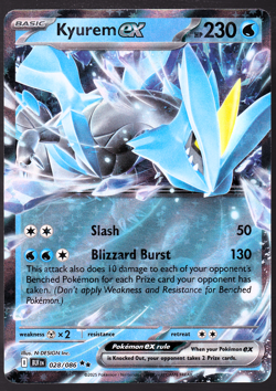 Kyurem ex Black Bolt 028/086 Holo Pokemon Card TCG NM - Image 1