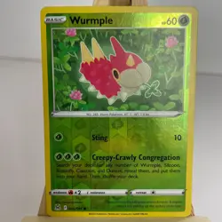Wurmple 6/196 Lost Origin Reverse Holo Common Pokemon Light Play+ - Image 1