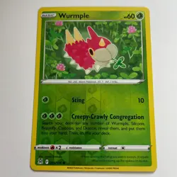 Wurmple 6/196 Lost Origin Reverse Holo Common Pokemon Light Play+ - Image 3