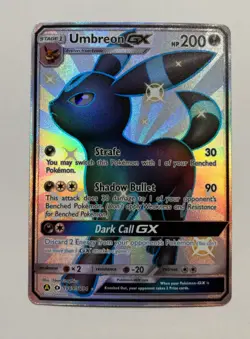 Pokemon Umbreon GX TCG SV69/SV94 Hidden Fates Shiny Holo Rare Mint Condition - Image 1