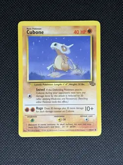 Pokemon TCG CUBONE 50/64 Jungle Set Unlimited WOTC - Image 1