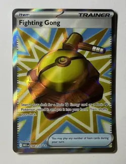 Fighting Gong 168/132 Secret Rare Pokemon Mega Evolution Pack Pulled MINT - Image 1