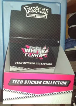 Pokemon TCG Prismatic Evolutions White Tech Sticker Collection Display Box Empty - Image 2