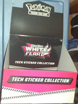 Pokemon TCG Prismatic Evolutions White Tech Sticker Collection Display Box Empty - Image 3