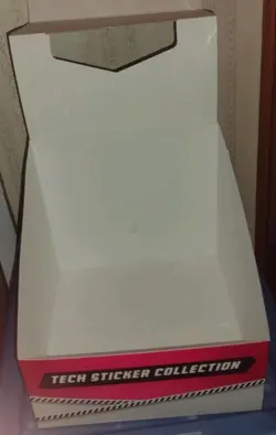 Pokemon TCG Prismatic Evolutions White Tech Sticker Collection Display Box Empty - Image 5