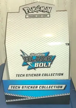 Pokemon TCG Prismatic Evol Black Bolt Tech Sticker Collection Display Box Empty - Image 2