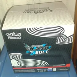 Pokemon TCG Prismatic Evol Black Bolt Tech Sticker Collection Display Box Empty - Image 5