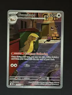 Pokemon Gumshoos Illustration Rare 153/132 Mega Evolution NM - Image 3