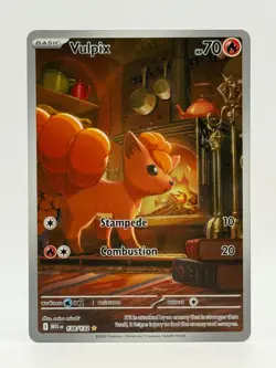 2025 Near Mint Pokemon Vulpix 138/132 Me01 Mega Evolution Illustration Rare NM - Image 1