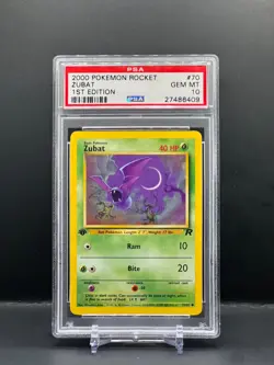 PSA 10 GEM MINT - Zubat 70/82 Pokemon Team Rocket 1st Edition - Image 1