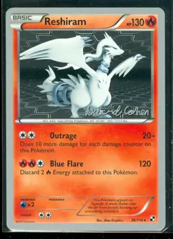 Pokemon RESHIRAM 26/114 Black & White 2011 World Championships - MINT - Image 1
