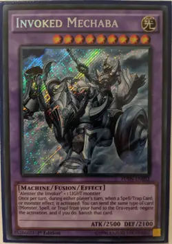 YuGiOh Invoked Mechaba Secret Rare 1st Edition FUEN-EN032 - Image 1