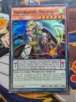 Yugioh Oafdragon Magician SDMP-EN004 1st Edition Super Rare - Image 1