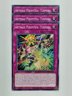 Yu Gi Oh - 3x DOOD-EN075 Artmage Peripeteia -Turmoil- - Common - Image 1