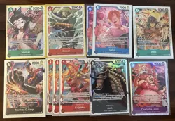 One Piece TCG SR LOT of 74 Foil Cards English Mixed Sets All NM - Image 1
