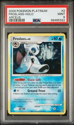 Pokemon Card Holo Froslass 2/99 PSA 9 MINT Platinum Arceus - Image 3
