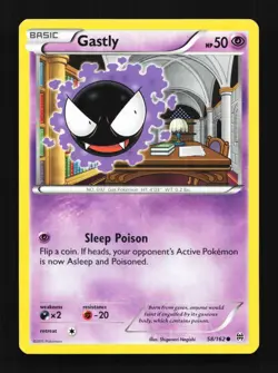 Gastly 58/162 LP BREAKthrough English Pokemon Card TCG - Image 1