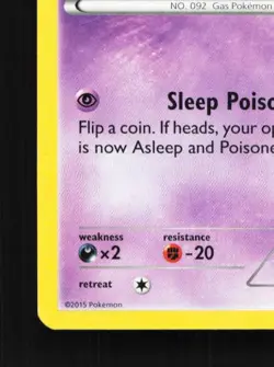 Gastly 58/162 LP BREAKthrough English Pokemon Card TCG - Image 2