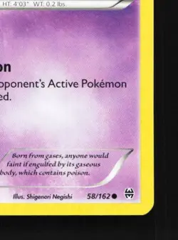Gastly 58/162 LP BREAKthrough English Pokemon Card TCG - Image 3