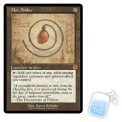 MOX AMBER (SCHEMATIC) The Brothers' War Retro Artifacts Magic MTG MINT CARD - Image 1