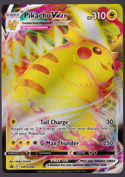Pikachu VMAX SWSH286 Black Star Promo Holo Pokemon TCG Card 2023 NM - Image 1