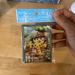 Pokemon TCG Center Sleeves Pack of 64 Sealed - Pikachu pichu Card Protector - Image 1