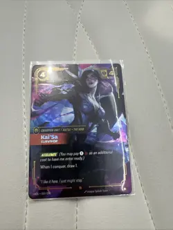 Riftbound TCG Origins Kaisa Survivor Card Champion Rare 039/298 Foil - League of - Image 1