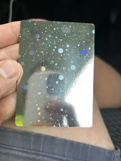 Holographic Blank Genuine Pokemon Card - Swirl Holo - Near Mint Very Rare - Image 1
