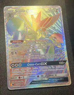 POKEMON CARD 2018 SCIZOR GX FULL ART SECRETRARE 175/168 S&M CELESTIAL STORM - Image 2