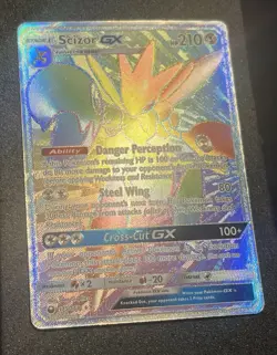 POKEMON CARD 2018 SCIZOR GX FULL ART SECRETRARE 175/168 S&M CELESTIAL STORM - Image 3
