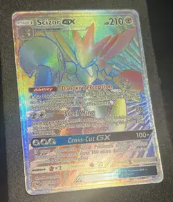 POKEMON CARD 2018 SCIZOR GX FULL ART SECRETRARE 175/168 S&M CELESTIAL STORM - Image 4