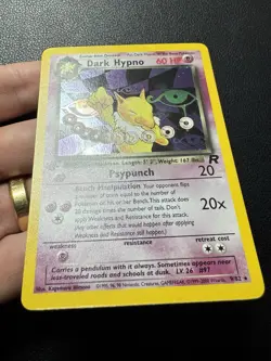 Dark Hypno 9/82 1st Edition Holo 1999-2000 Team Rocket Pokemon Card NM - Image 4