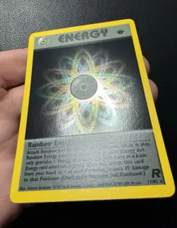 Rainbow Energy 17/82 1st Edition Holo 1999-2000 Team Rocket Pokemon Card TCG NM - Image 4