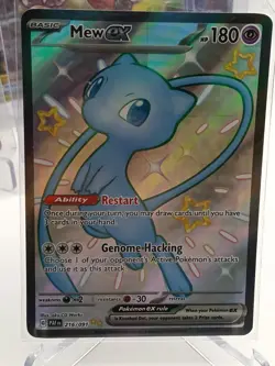 SV: Paldean Fates - Mew ex 216/091 (Shiny Ultra Rare) - Pokemon Card English NM - Image 1