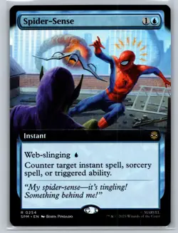 Magic: The Gathering - Spider-Man - Spider-Sense - Extended Art Rare - Image 1
