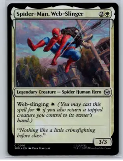 Magic: The Gathering - Spider-Man - Spider-Man, Web-Slinger - Foil - Common - Image 1