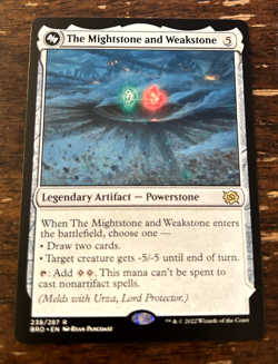 MTG The Mightstone and Weakstone / Brothers' War NM Magic the Gathering - Image 1