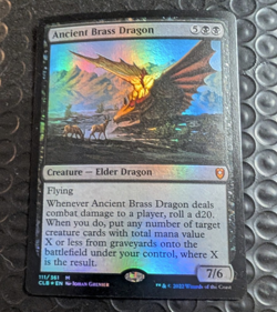 Ancient Brass Dragon Commander Legends: Battle for Baldur's Gate Foil - Image 1