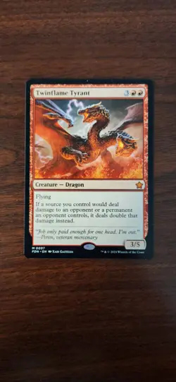 MTG Twinflame Tyrant Foundations M/NM - Image 1